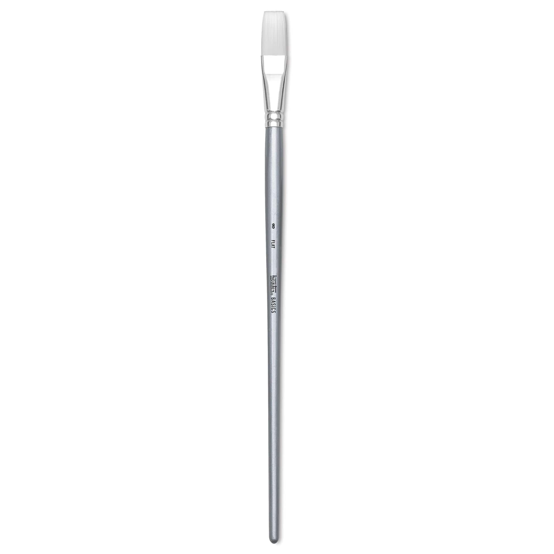 Liquitex Basics Synthetic Brush - Flat, Long Handle, Size 8