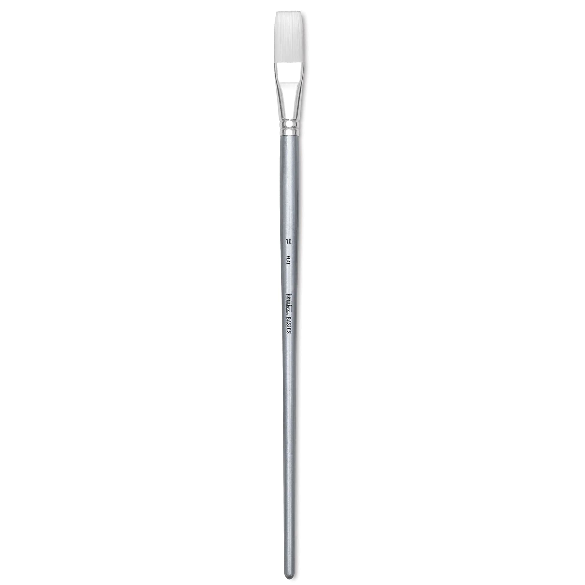 Liquitex Basics Synthetic Brush - Flat, Long Handle, Size 10