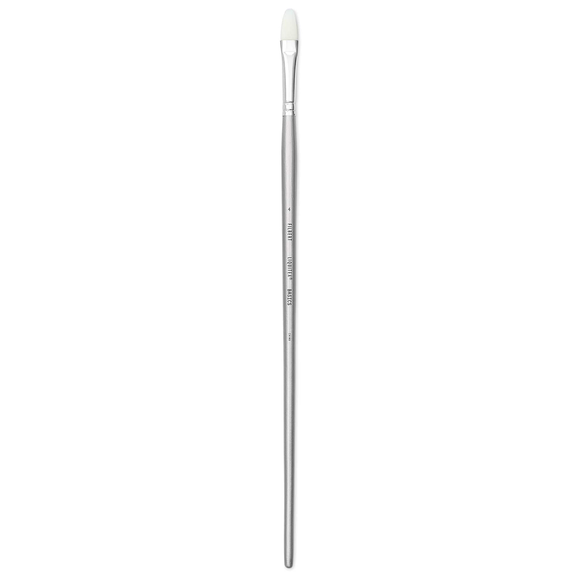 Liquitex Basics Synthetic Brush - Filbert, Long Handle, Size 4