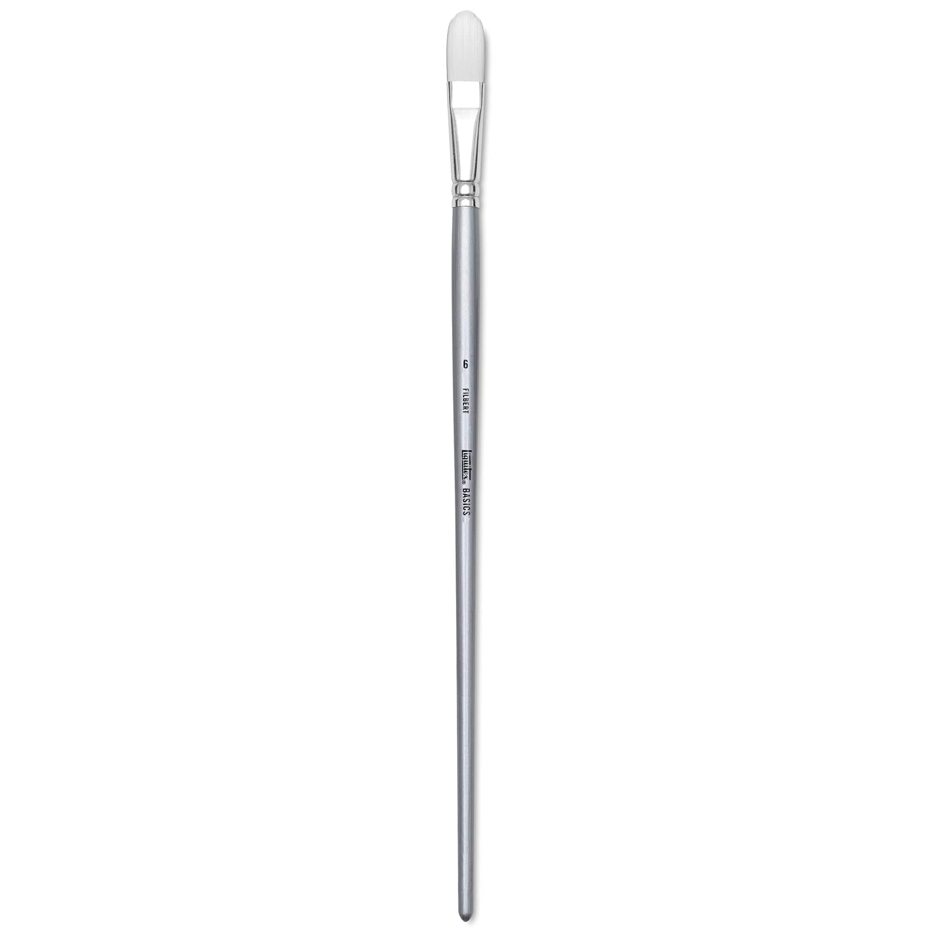Liquitex Basics Synthetic Brush - Filbert, Long Handle, Size 6