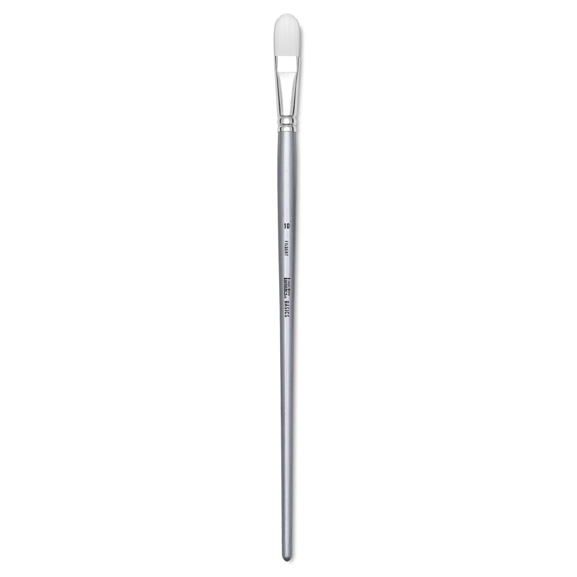 Liquitex Basics Synthetic Brush - Filbert, Long Handle, Size 10