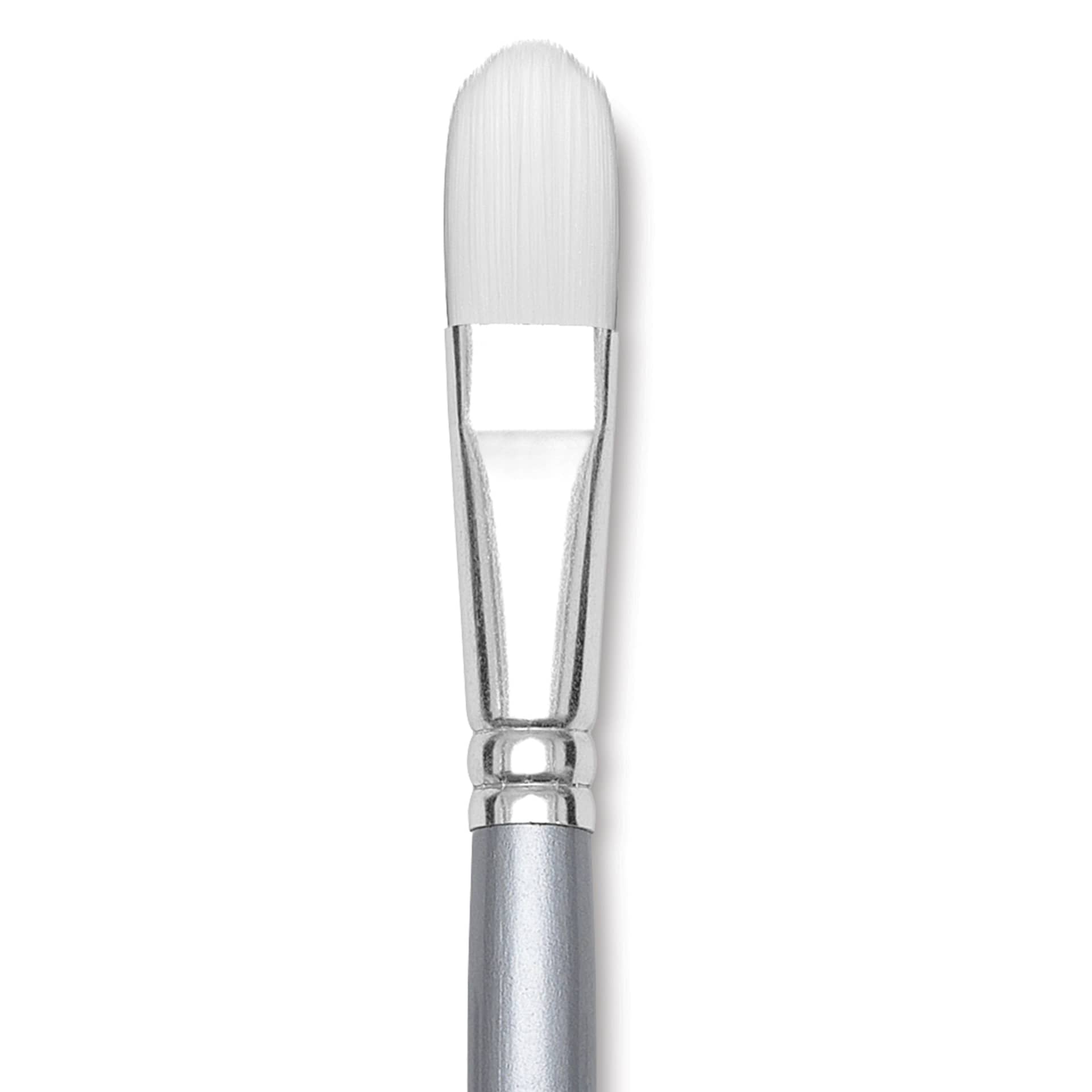 Liquitex Basics Synthetic Brush - Filbert, Long Handle, Size 10, close-up