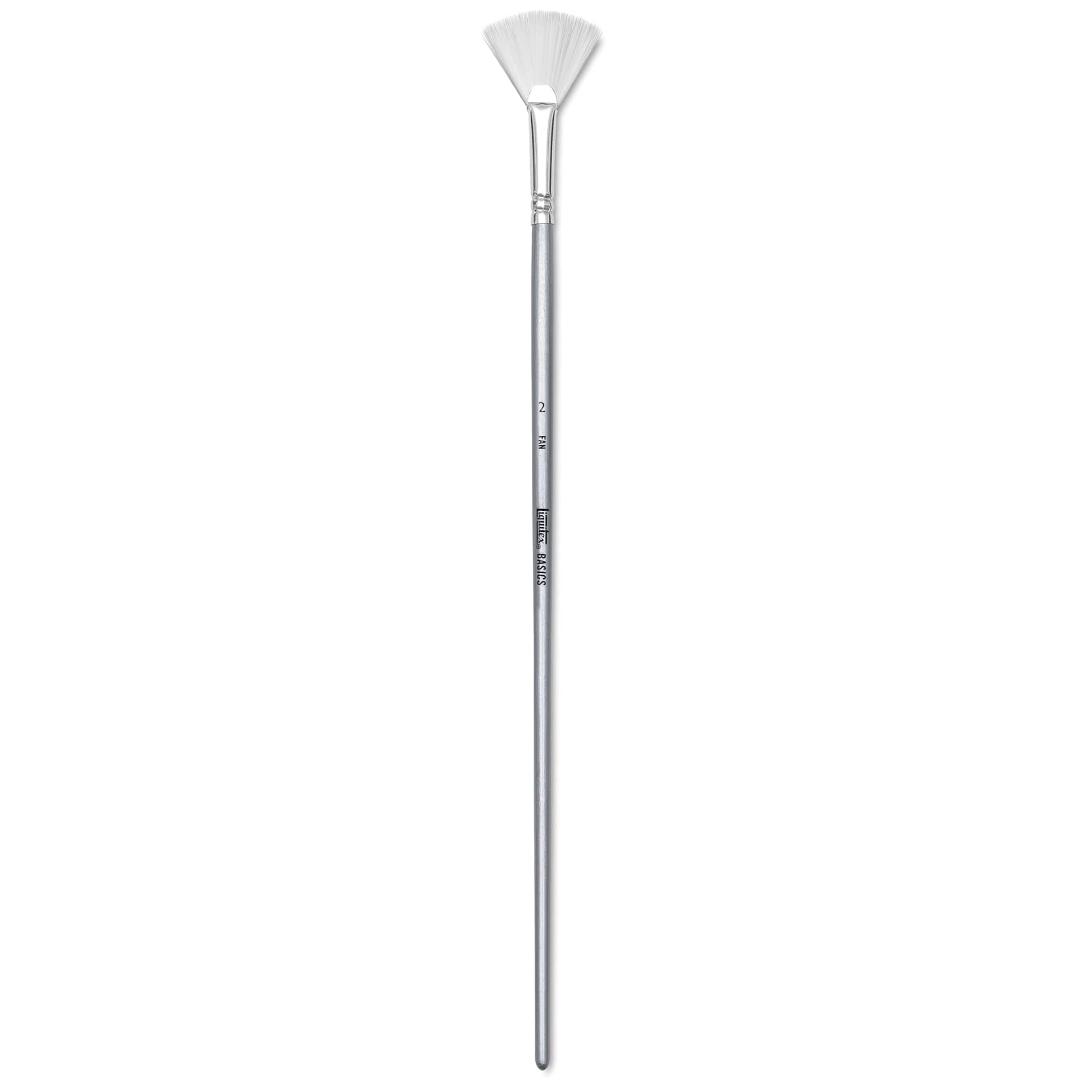 Liquitex Basics Synthetic Brush - Fan, Long Handle, Size 2