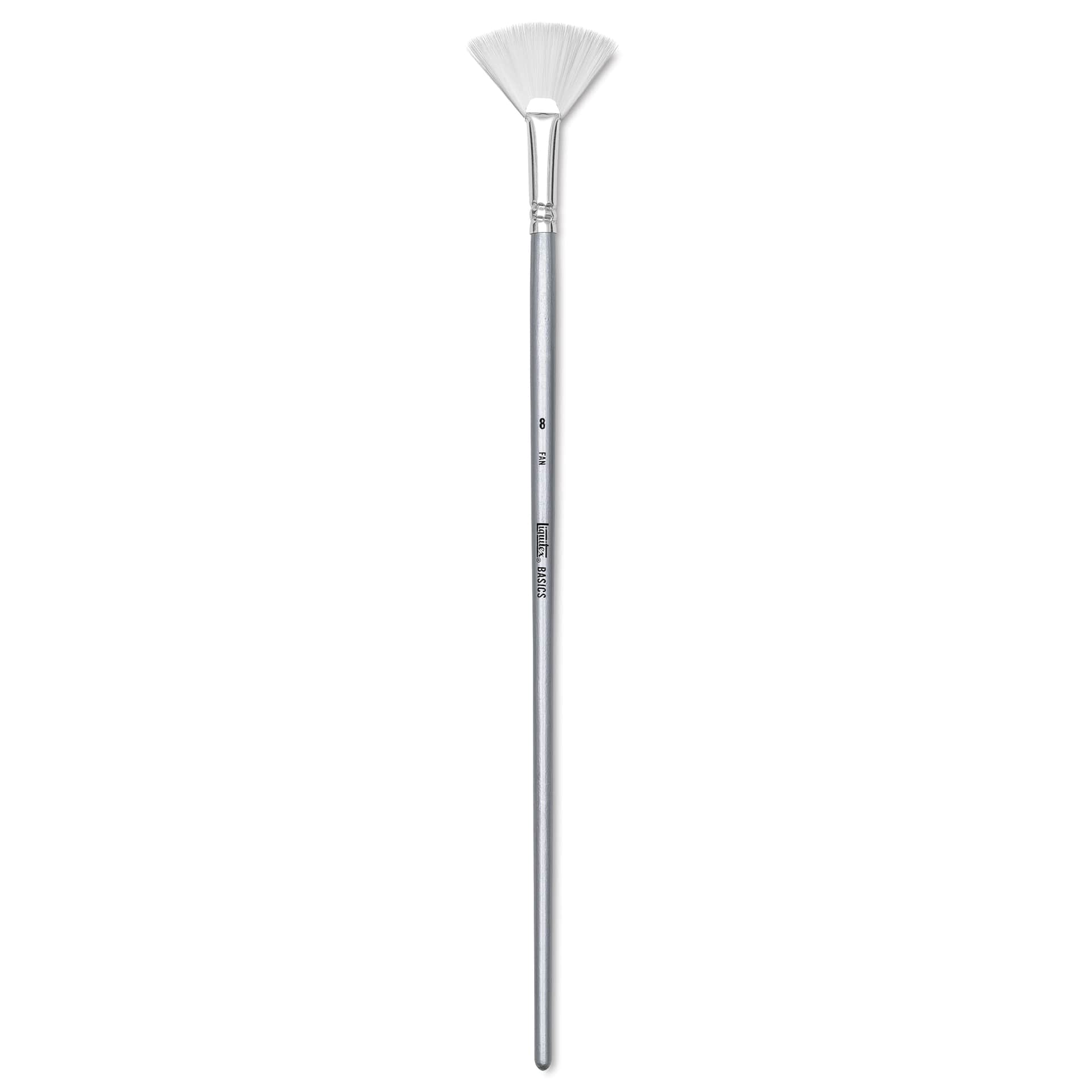 Liquitex Basics Synthetic Brush - Fan, Long Handle, Size 8