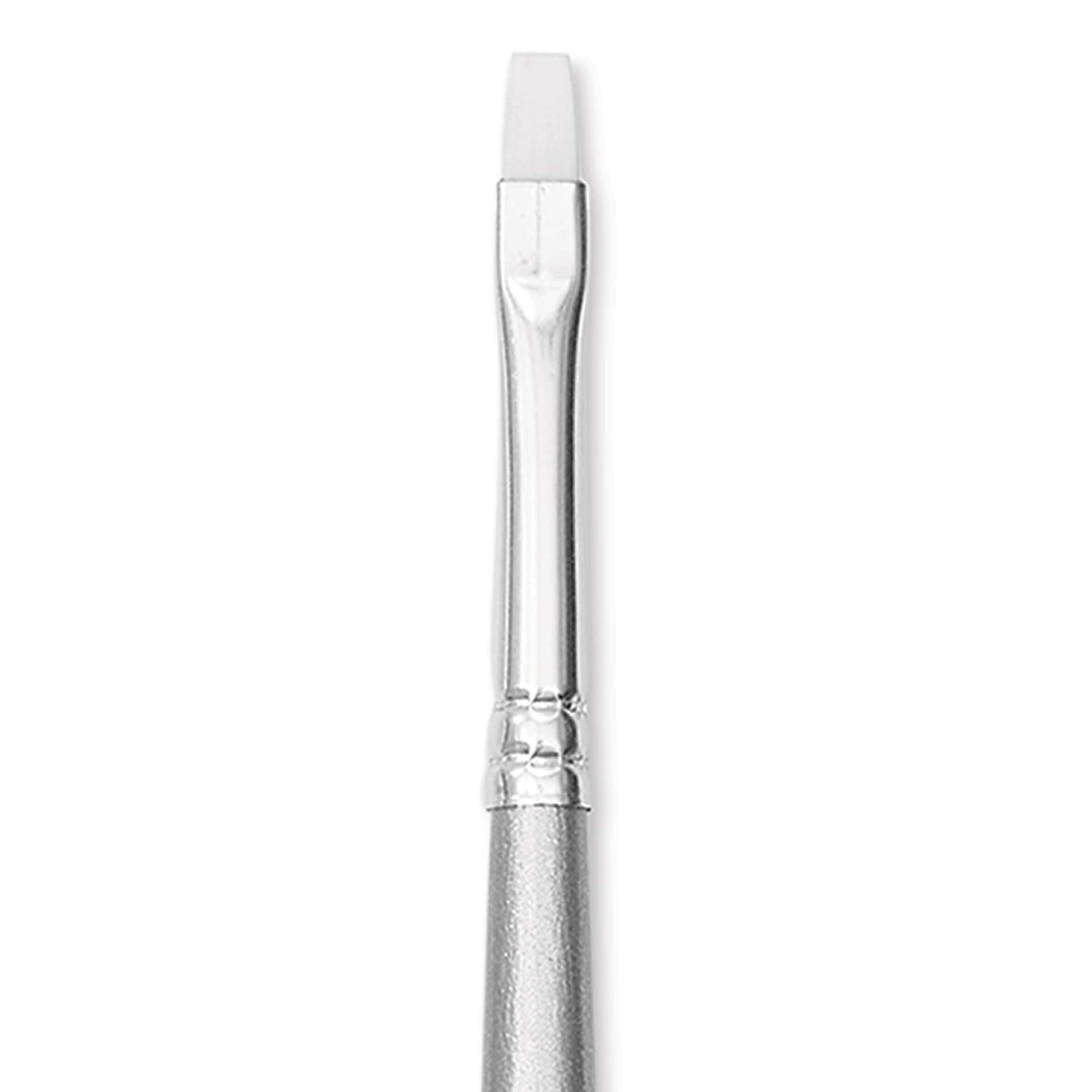 Liquitex Basics Synthetic Brush - Bright, Long Handle, Size 3, close-up
