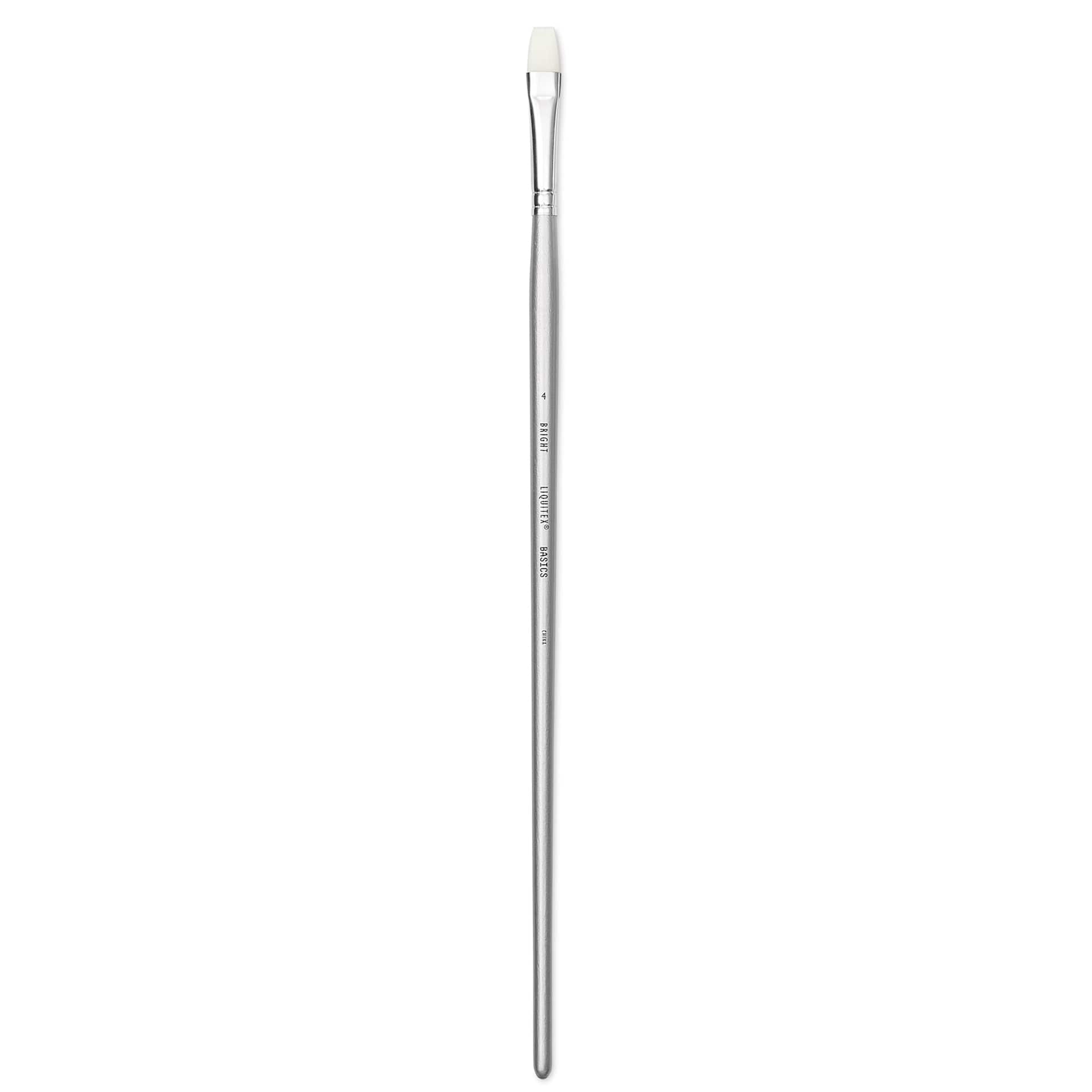 Liquitex Basics Synthetic Brush - Bright, Long Handle, Size 4