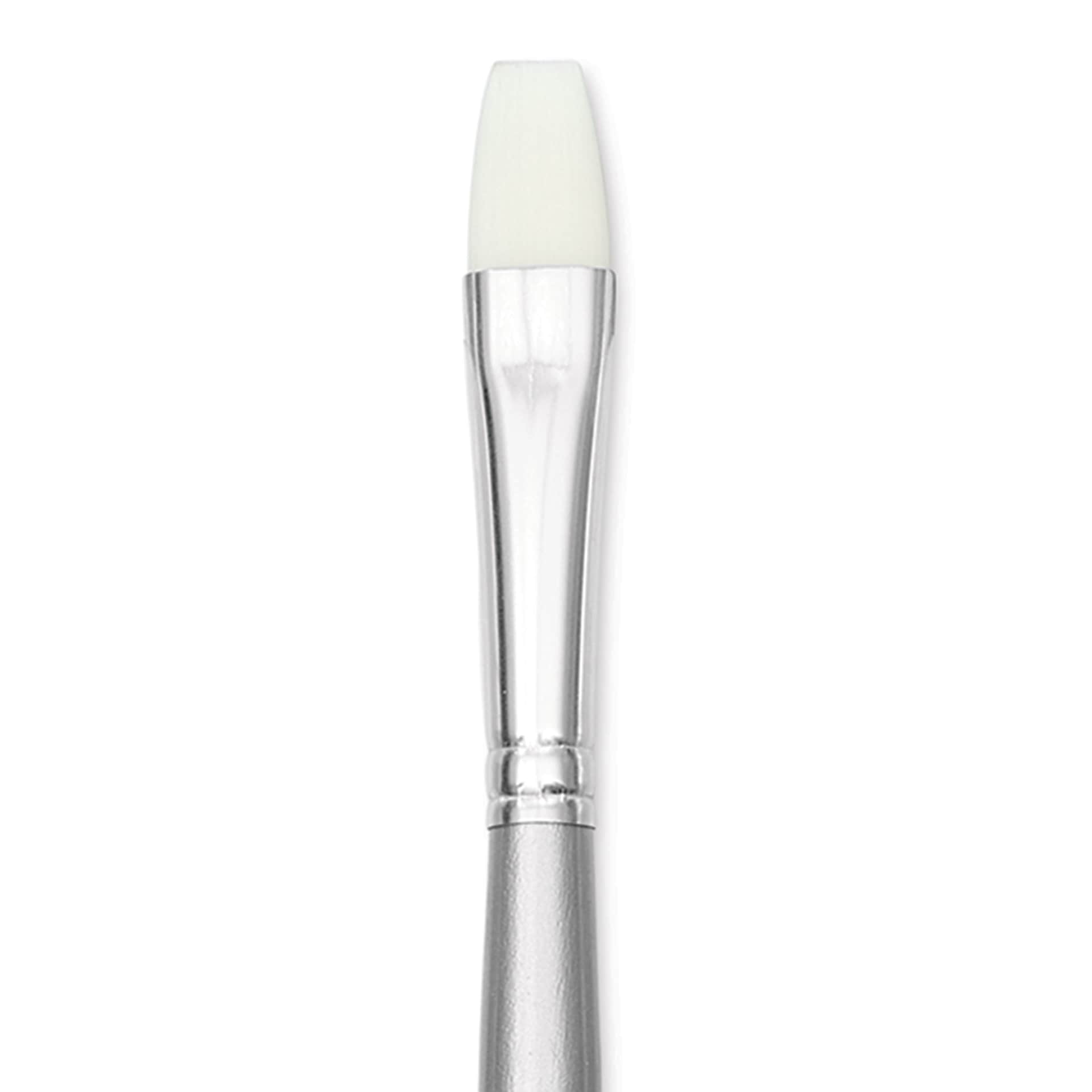 Liquitex Basics Synthetic Brush - Bright, Long Handle, Size 8, close-up