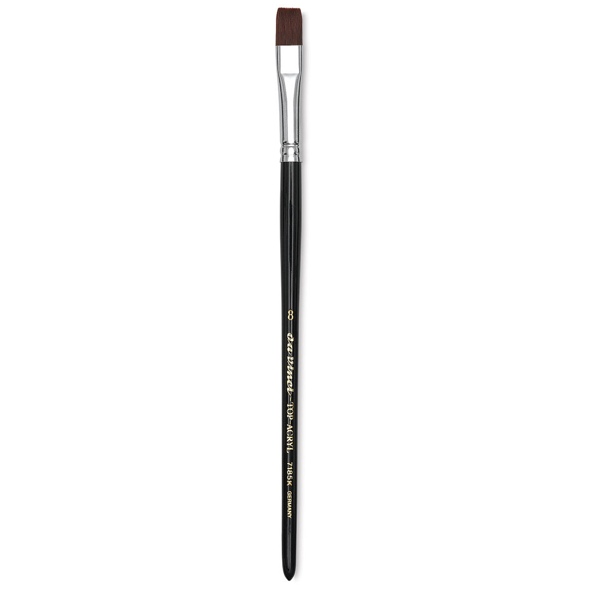 Da Vinci Top Acryl Synthetic Brush - Bright, Short Handle, Size 8