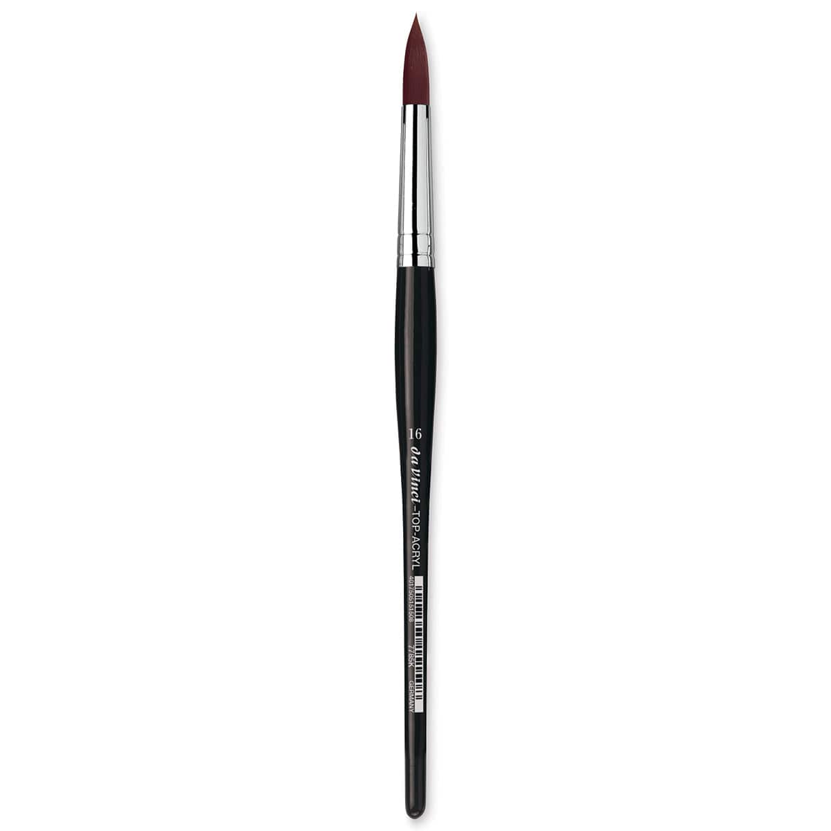 Da Vinci Top Acryl Synthetic Brush - Round, Short Handle, Size 16