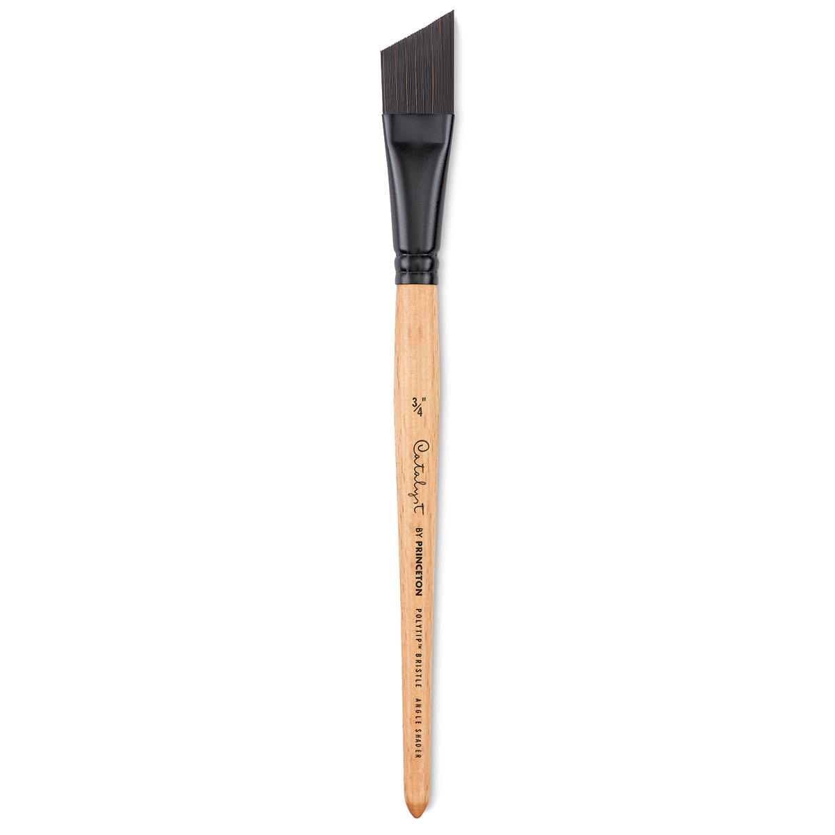 Princeton Catalyst Polytip Brush - Angle Shader, Size 3/4", Short Handle