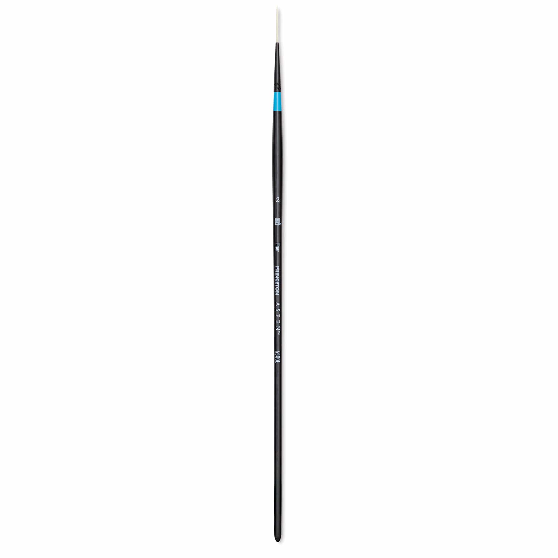 Princeton Series 6500 Aspen Synthetic Brush - Size 2, Liner, Long Handle