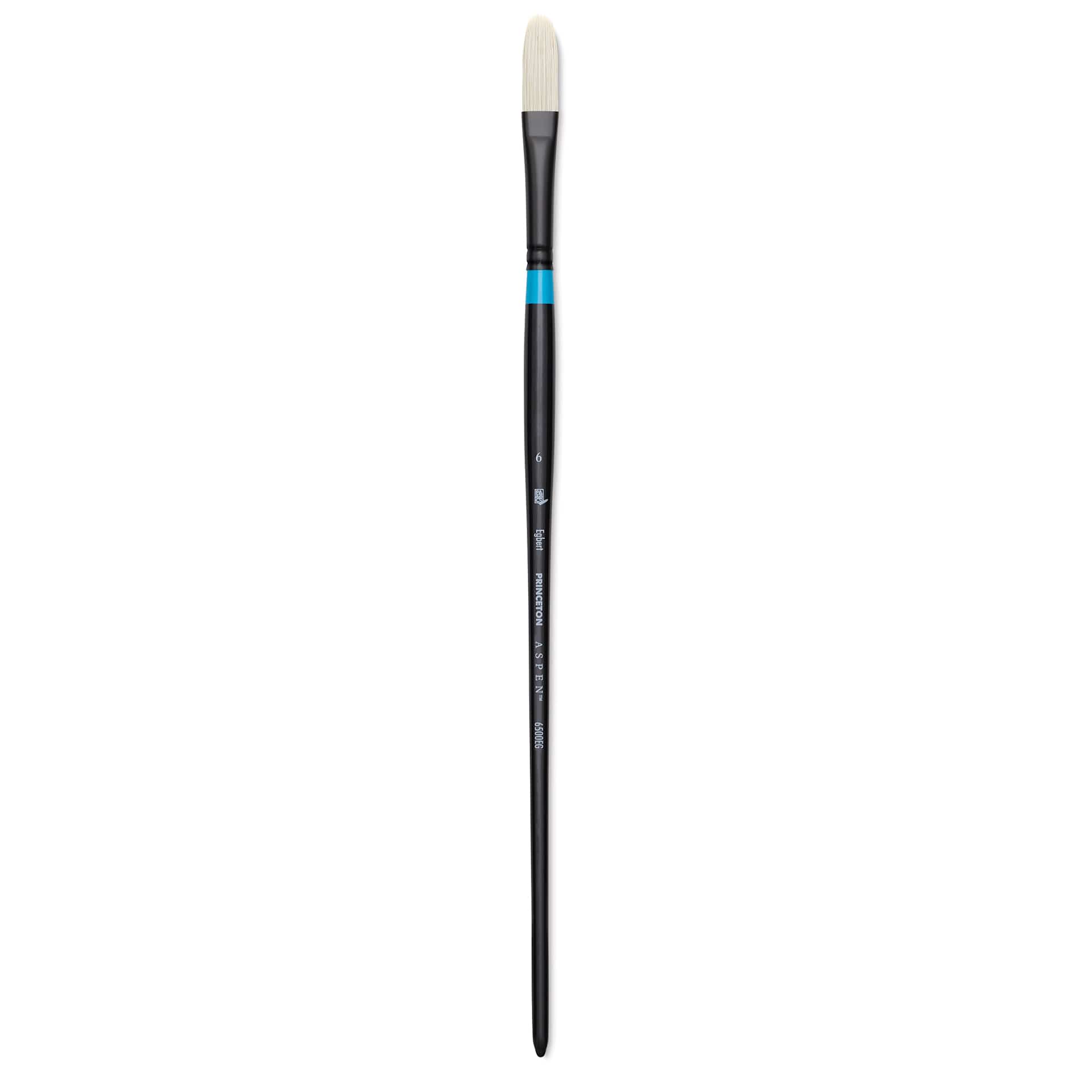 Princeton Series 6500 Aspen Synthetic Brush - Size 6, Egbert, Long Handle