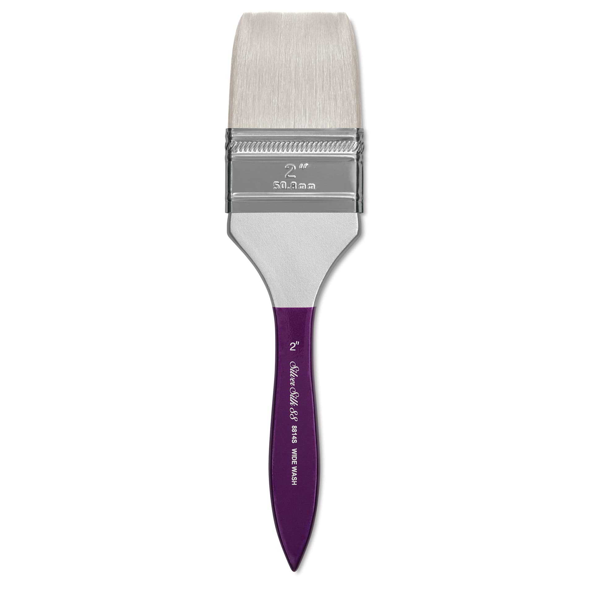 Silver Brush Silver Silk 88 Synthetic Brush - Short Handle, Wide Wash, Size 2"