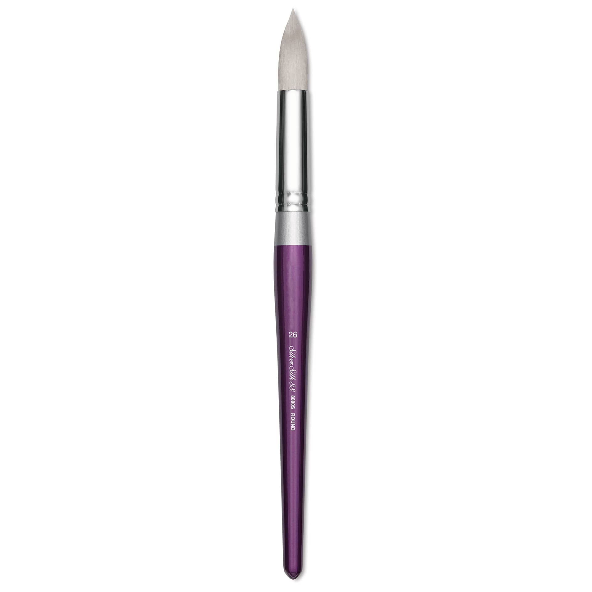 Silver Brush Silver Silk 88 Synthetic Brush - Short Handle, Jumbo Round, Size 26