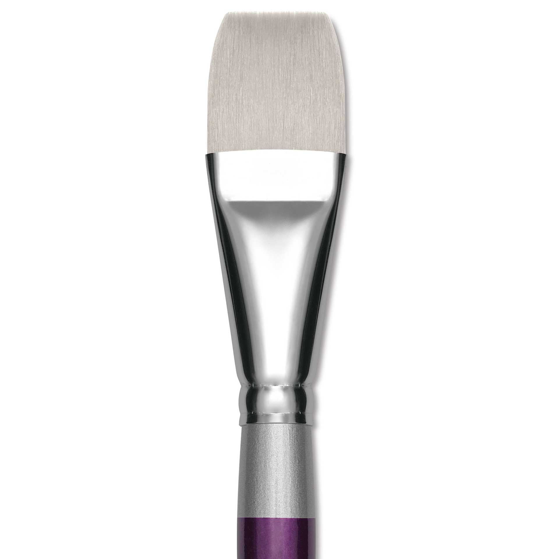Silver Brush Silver Silk 88 Synthetic Brush - Short Handle, Wash/Glaze, Size 1", close-up