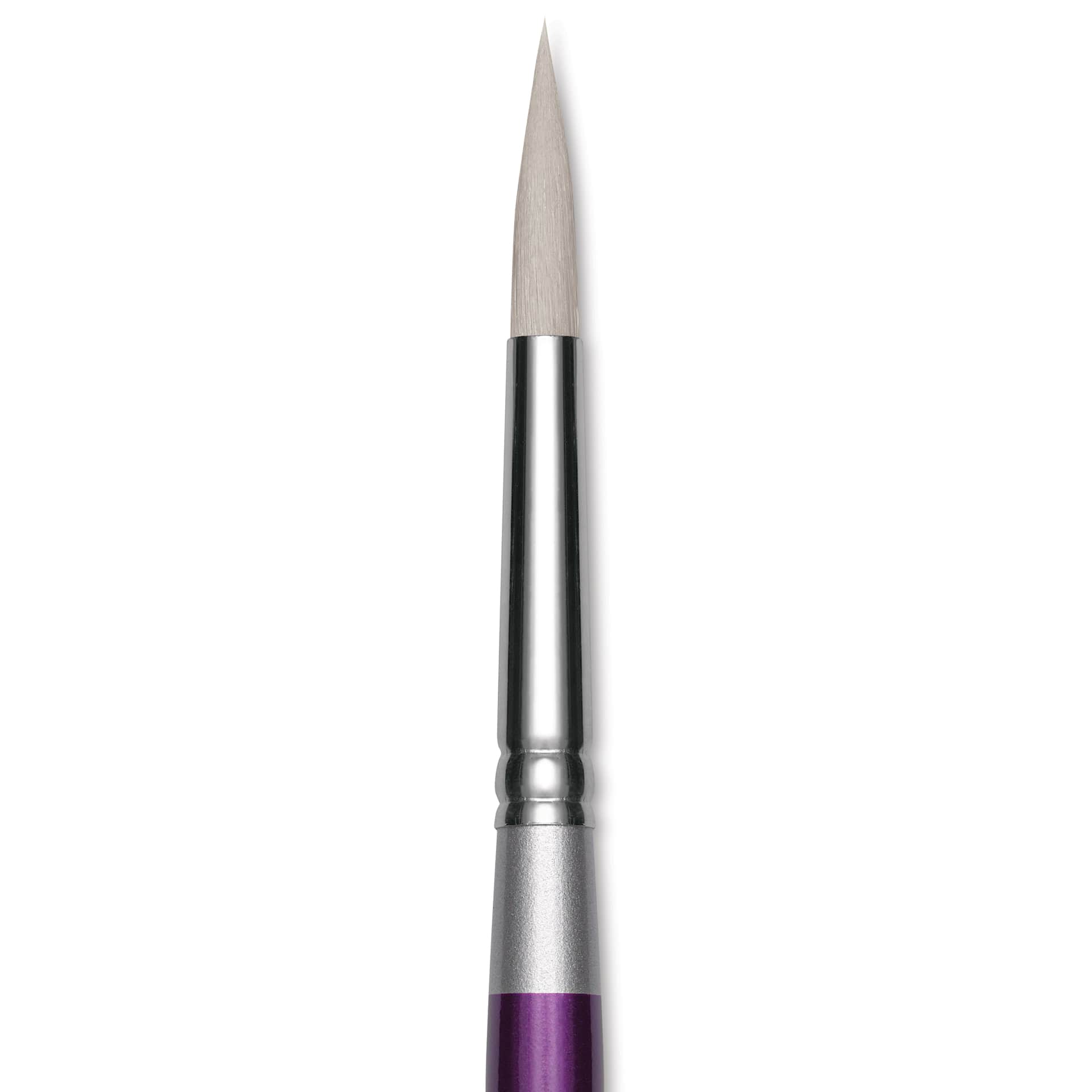 Silver Brush Silver Silk 88 Synthetic Brush - Short Handle, Ultra Round, Size 10, close-up