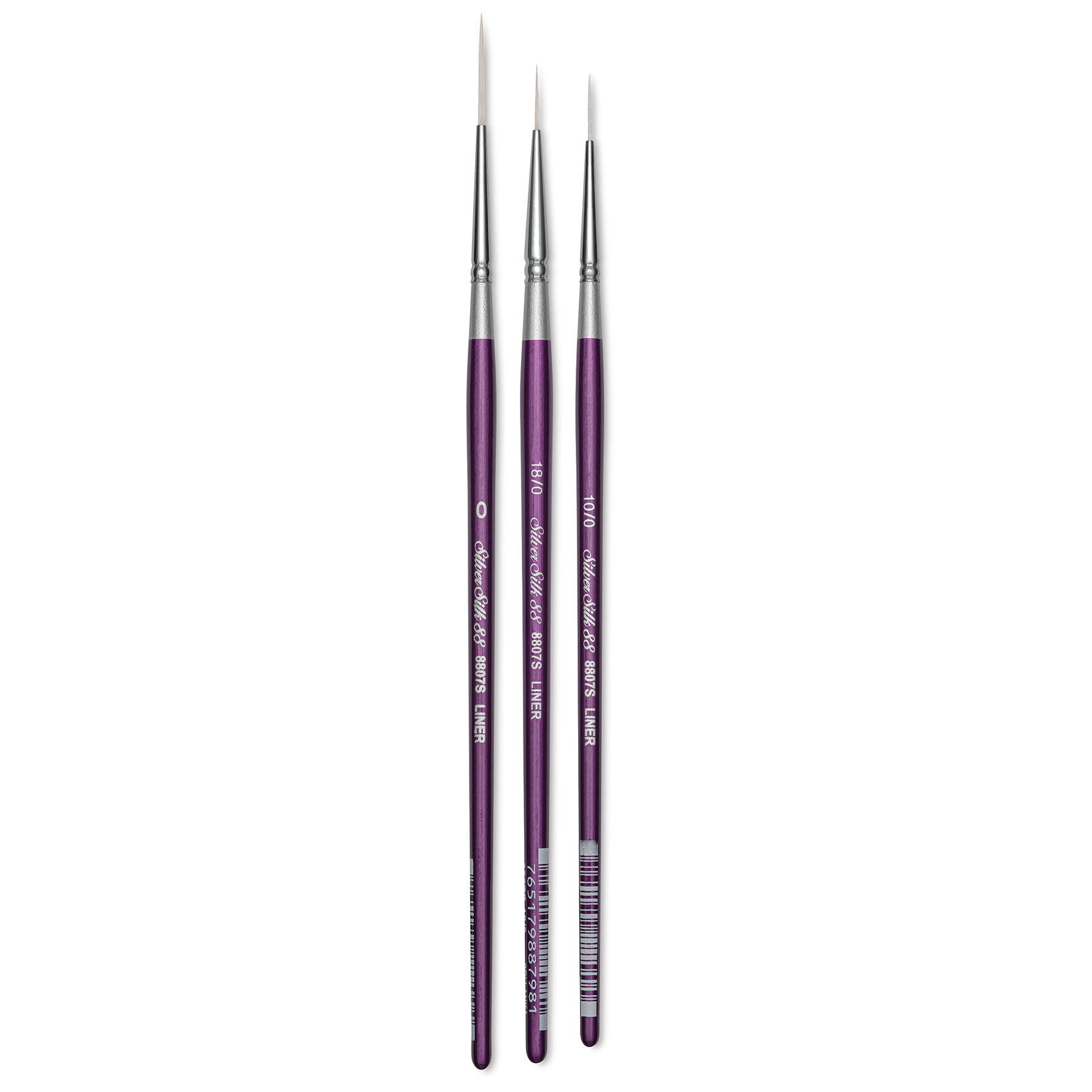 Silver Brush Silver Silk 88 Synthetic Script Liner Brushes Silver Brush Silver Silk 88 Synthetic Script Liner Brushes