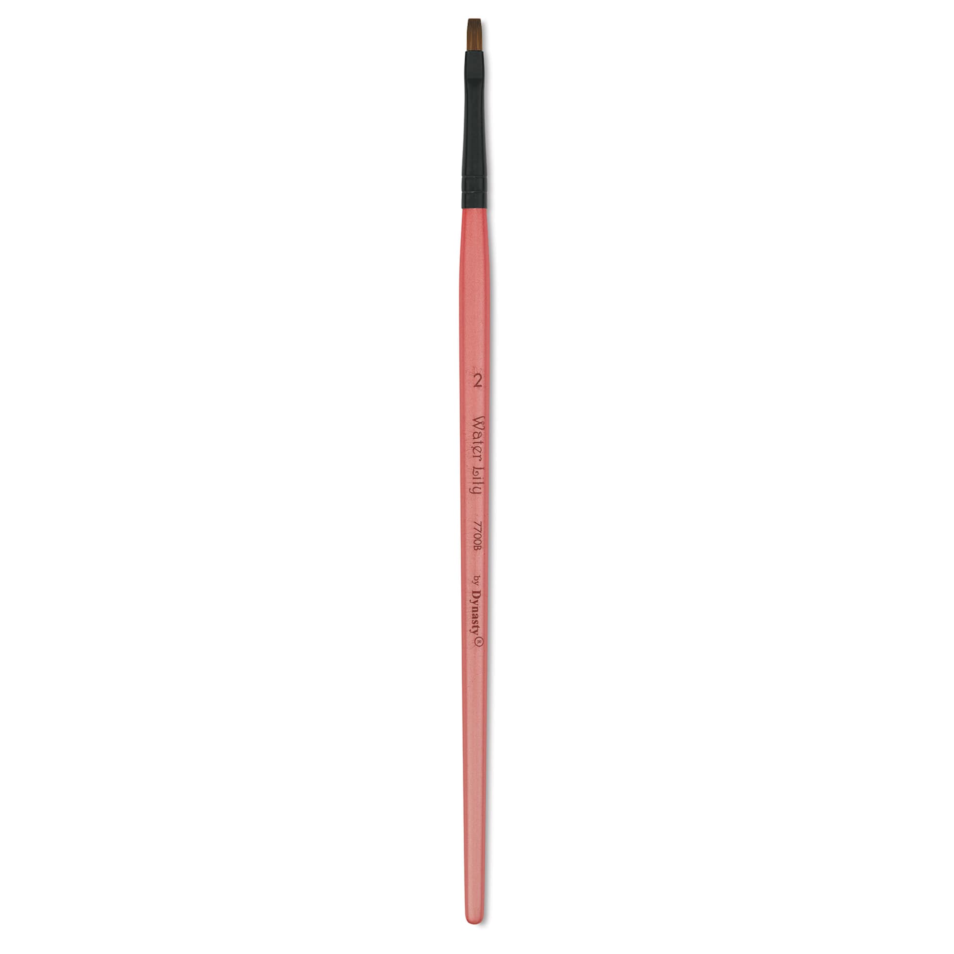 Dynasty Water Lily Watercolor Brush - Short Handle, Bright, Size 2