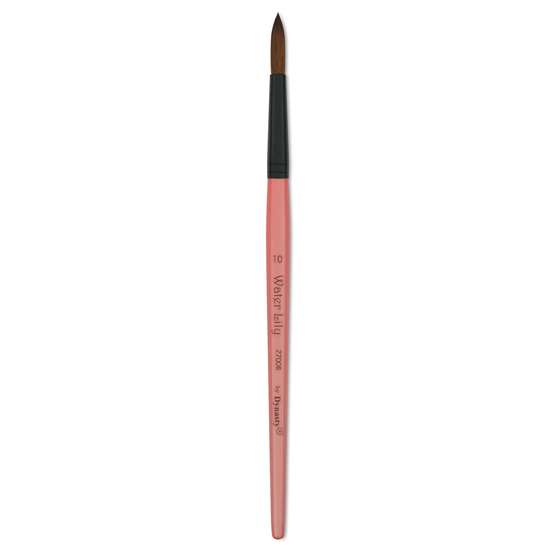 Dynasty Water Lily Watercolor Brush - Short Handle, Round, Size 10