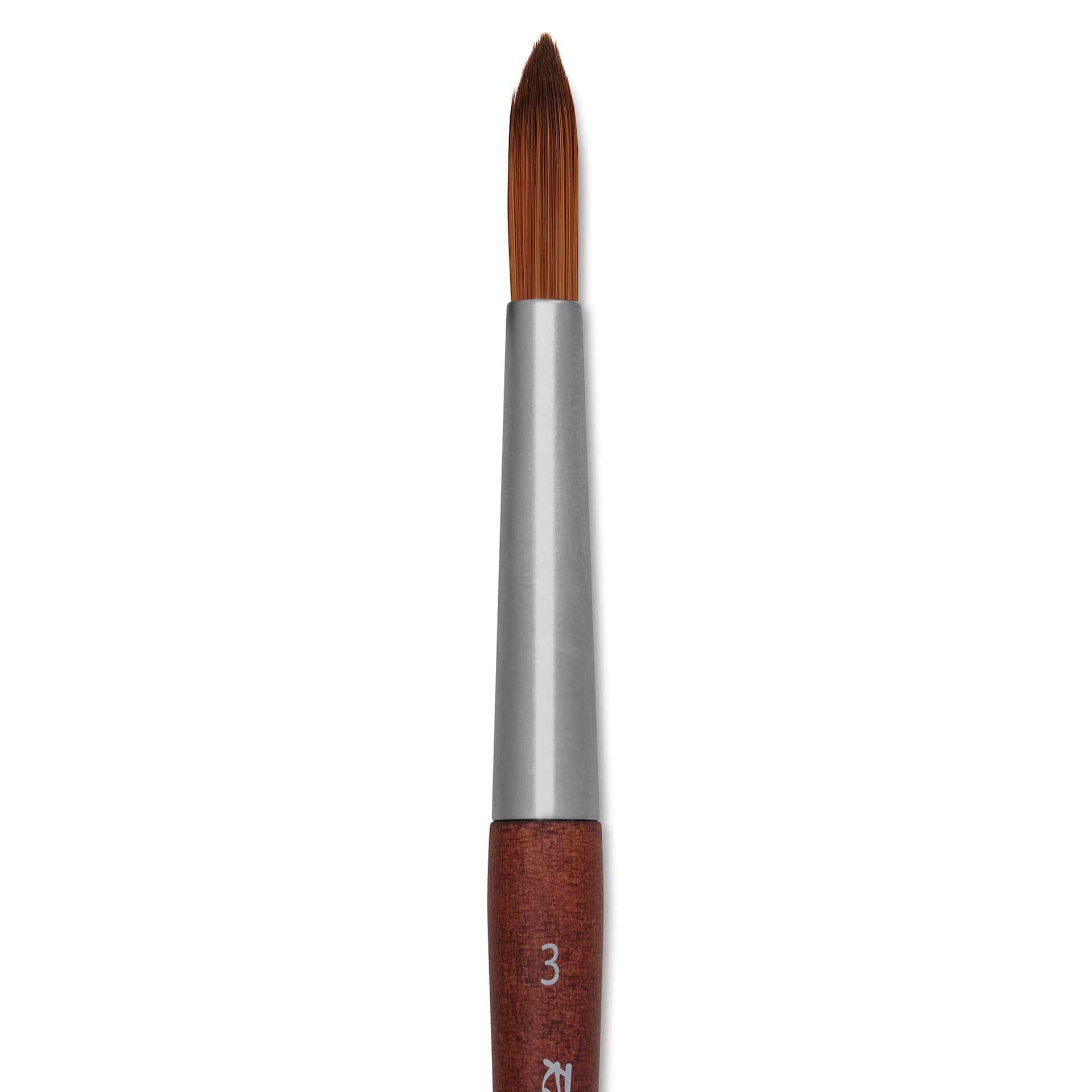 Raphaël Precision Mini Brush - Round, Short Handle, Size 3, close-up Raphaël Precision Mini Brush - Round, Short Handle, Size 3, close-up