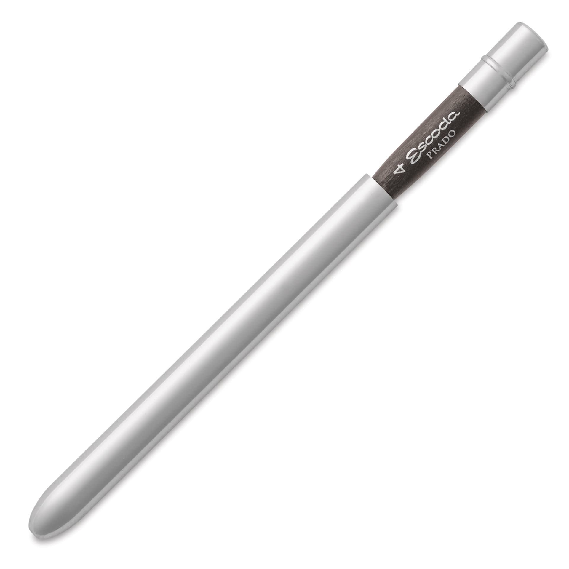 Escoda Prado Tame Synthetic Travel Brush - Bright, Short Handle, Size 4, brush top inserted in handle