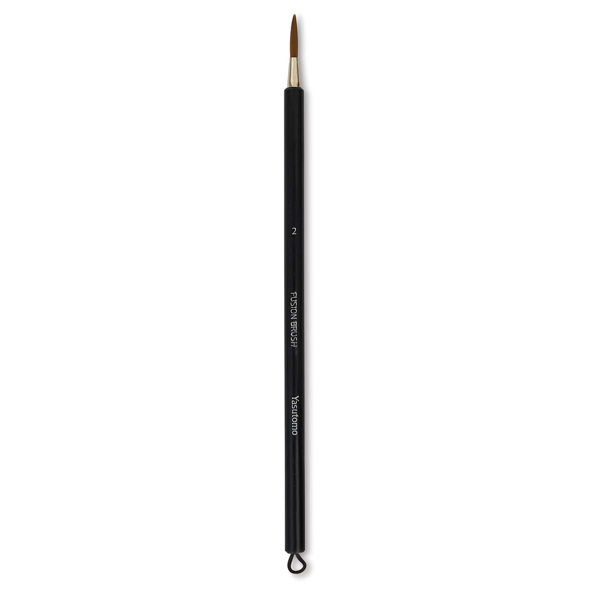 Yasutomo Fusion Synthetic Brush - Round, Short Handle, Size 2