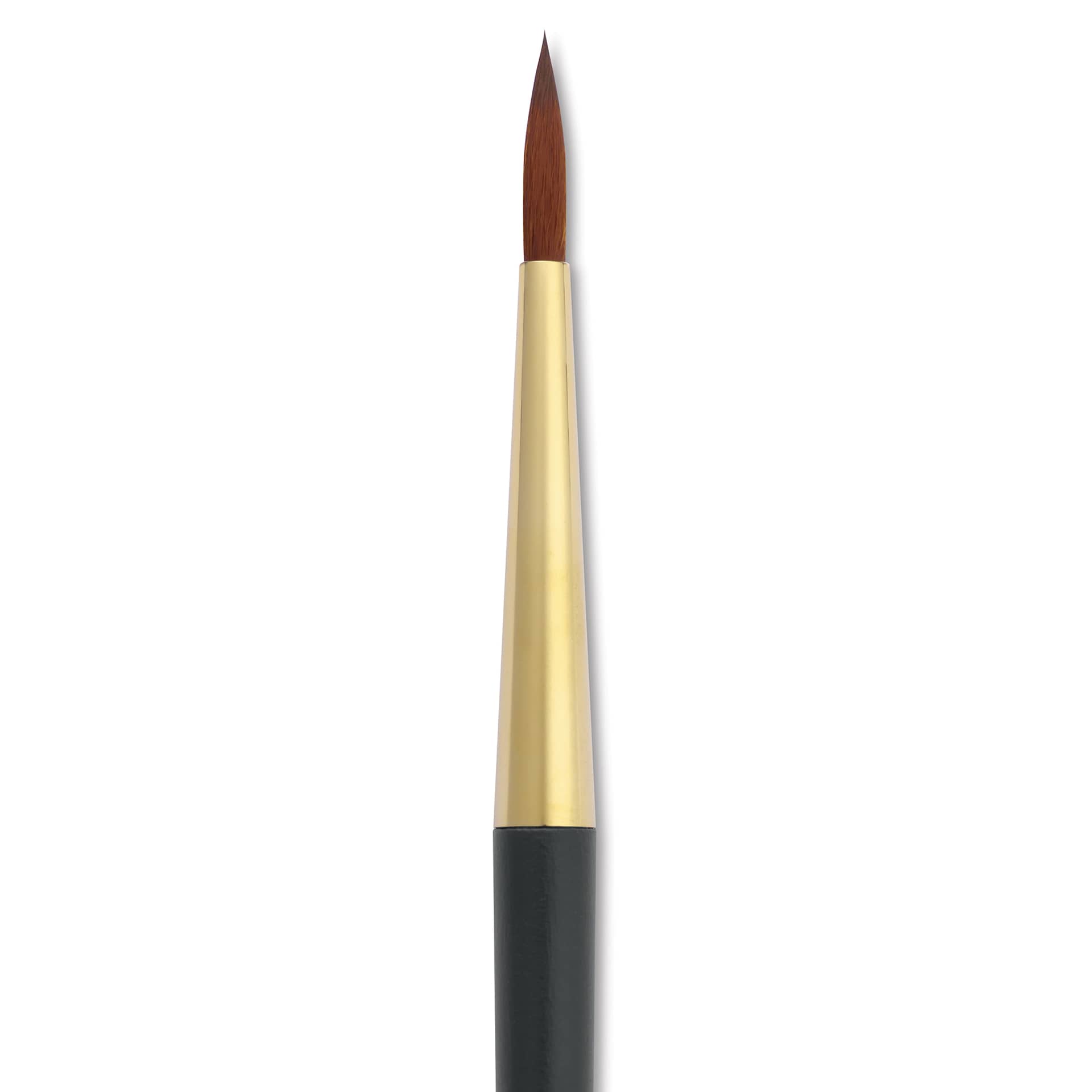 Isabey Isagold Synthetic Brush - Round, Short Handle, Size 6, close-up