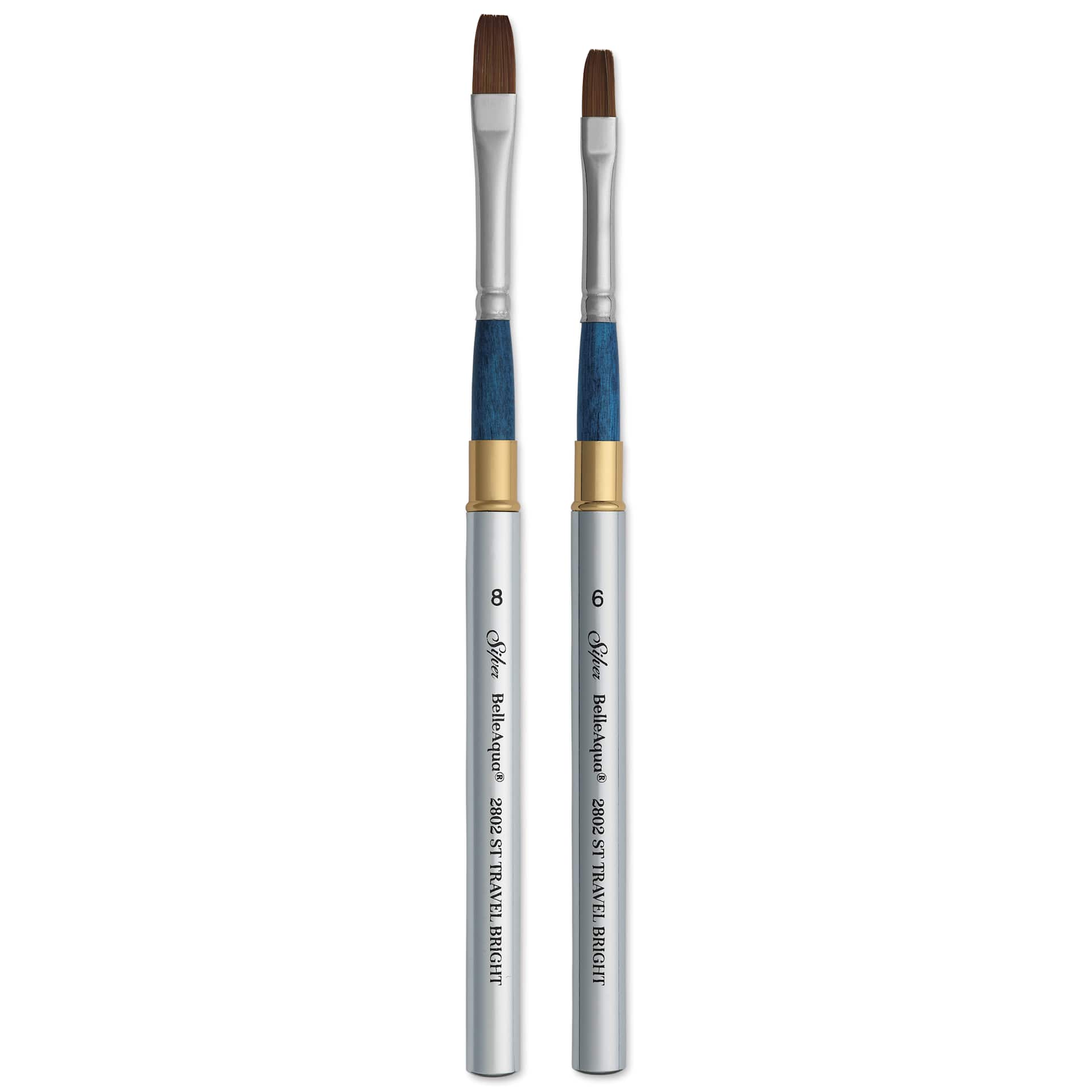 Silver Brush BelleAqua Travel Bright Brushes