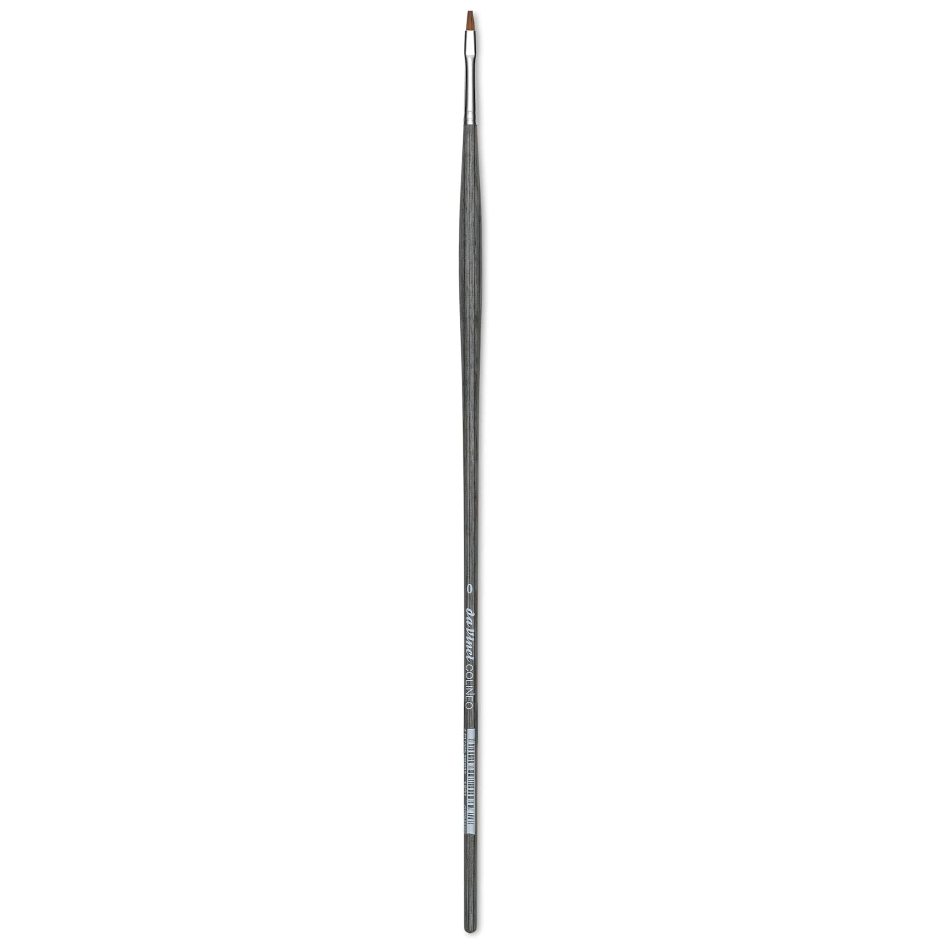 Da Vinci Colineo Synthetic Kolinsky Sable Brush - Flat, Size 0, Long Handle