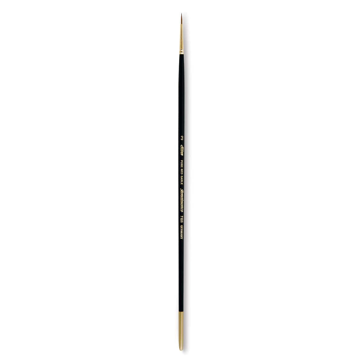 Silver Brush Renaissance Red Sable Brush - Round, Long Handle, Size 3