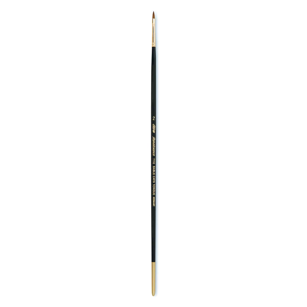 Silver Brush Renaissance Red Sable Brush - Cat's Tongue, Long Handle, Size 2