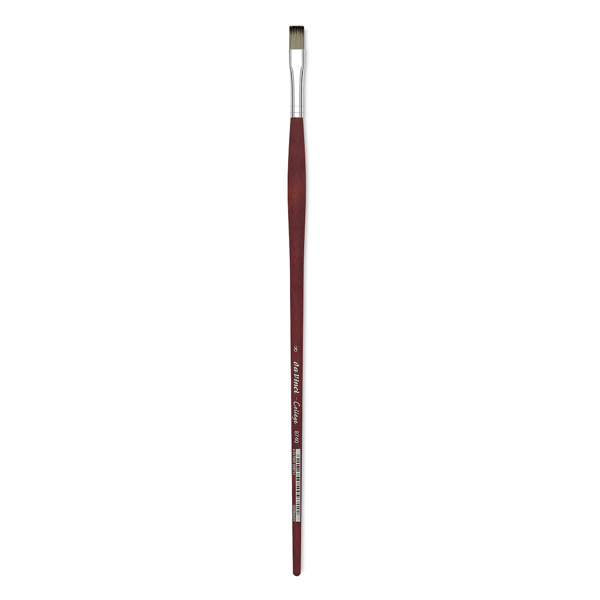 Da Vinci College Synthetic Brush - Bright, Long Handle, Size 8