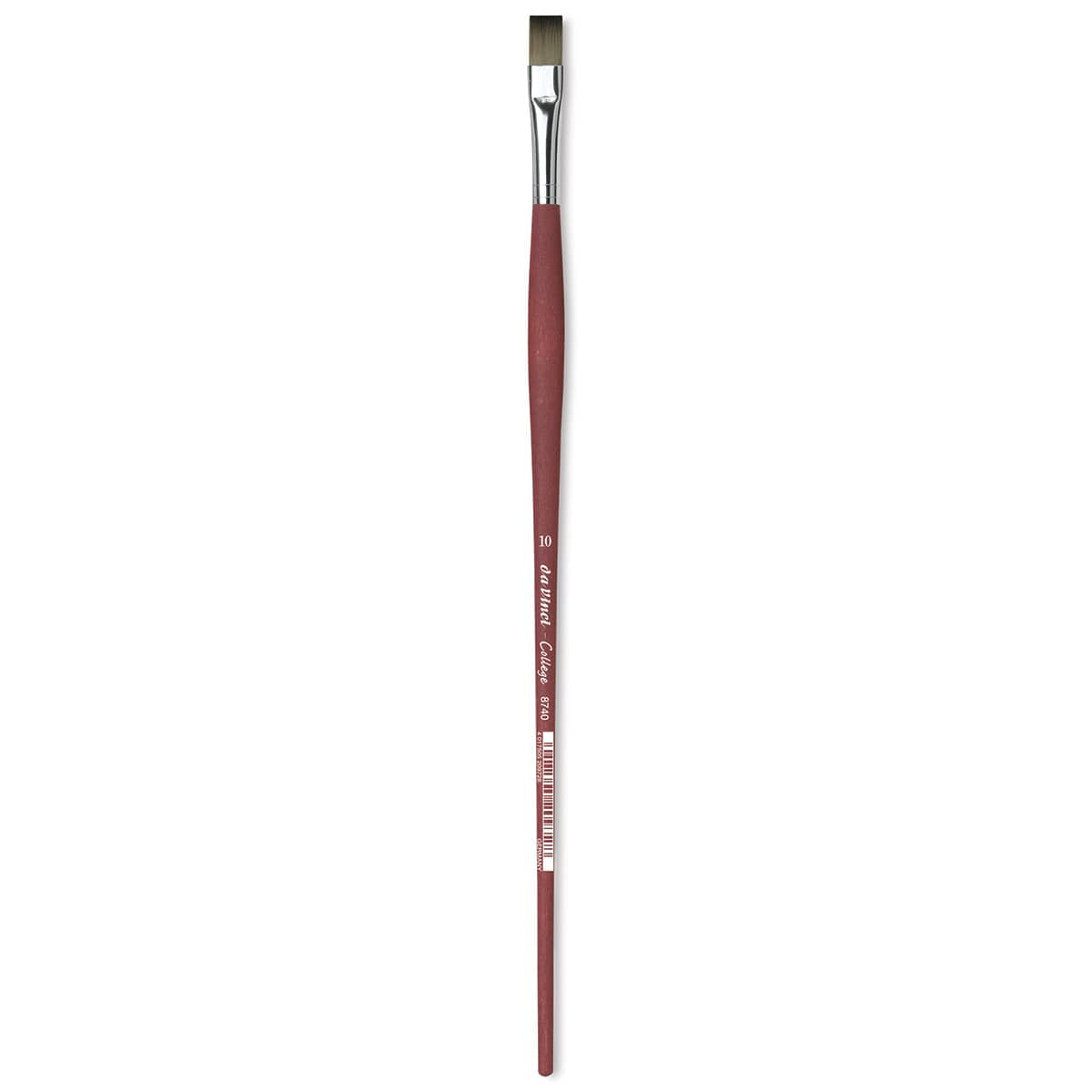 Da Vinci College Synthetic Brush - Bright, Long Handle, Size 10