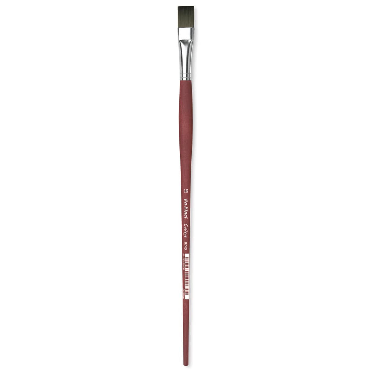 Da Vinci College Synthetic Brush - Bright, Long Handle, Size 16