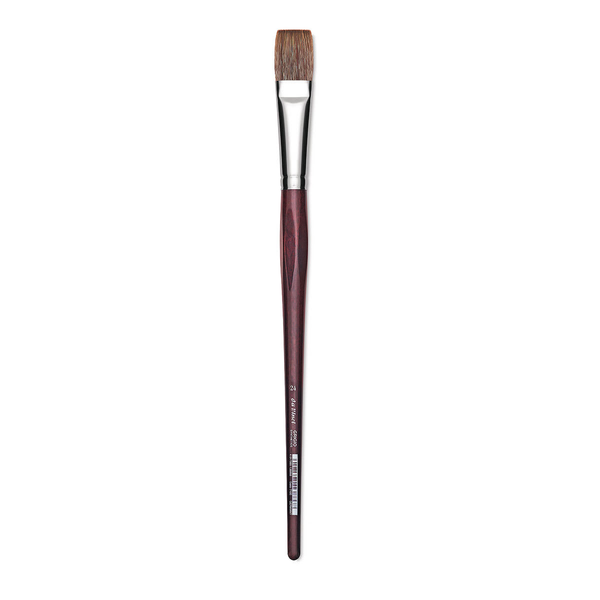Da Vinci Grigio Synthetic Brush - Flat, Long Handle, Size 24