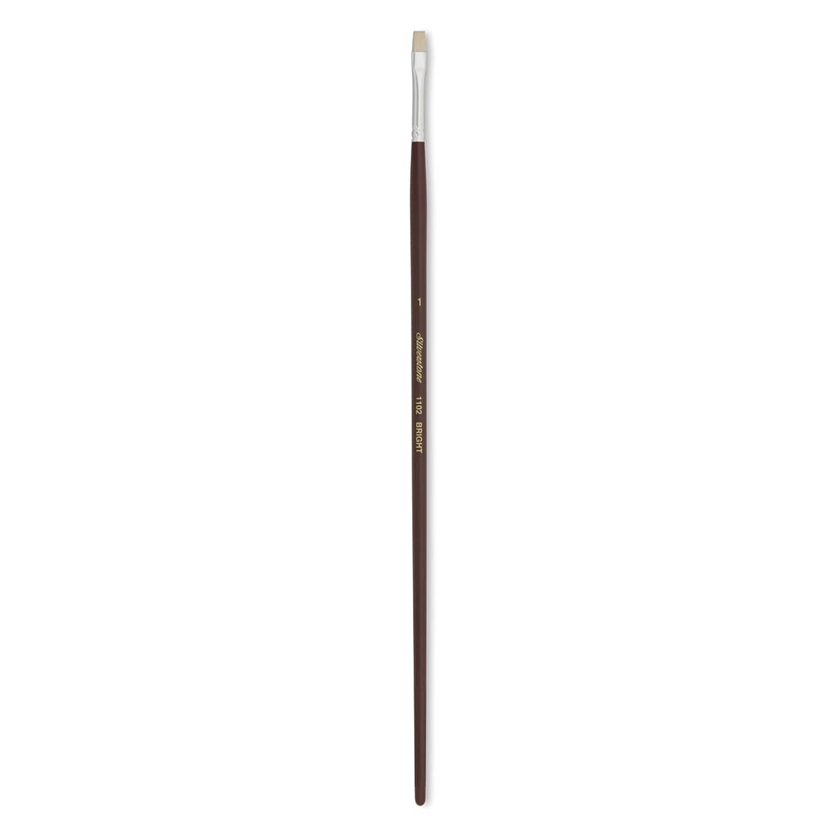 Silver Brush Silverstone Premium White Hog Bristle Brush - Bright, Long Handle, Size 1
