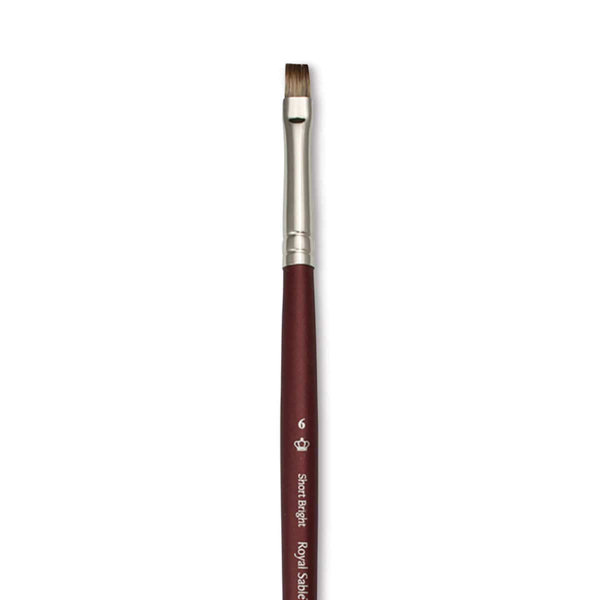 Royal & Langnickel SableTek Brush - Short Bright, Short Handle, Size 6