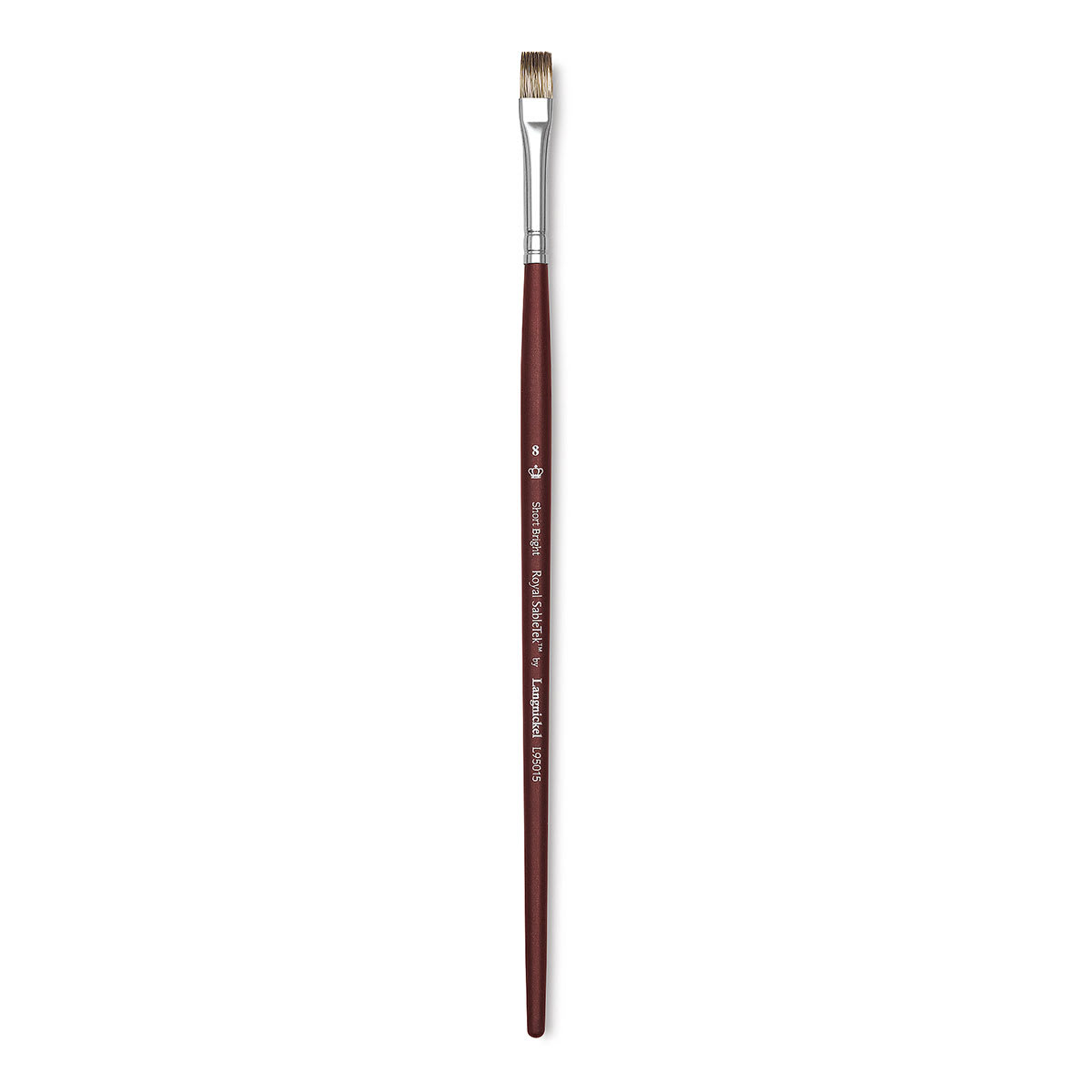 Royal & Langnickel SableTek Brush - Short Bright, Short Handle, Size 8
