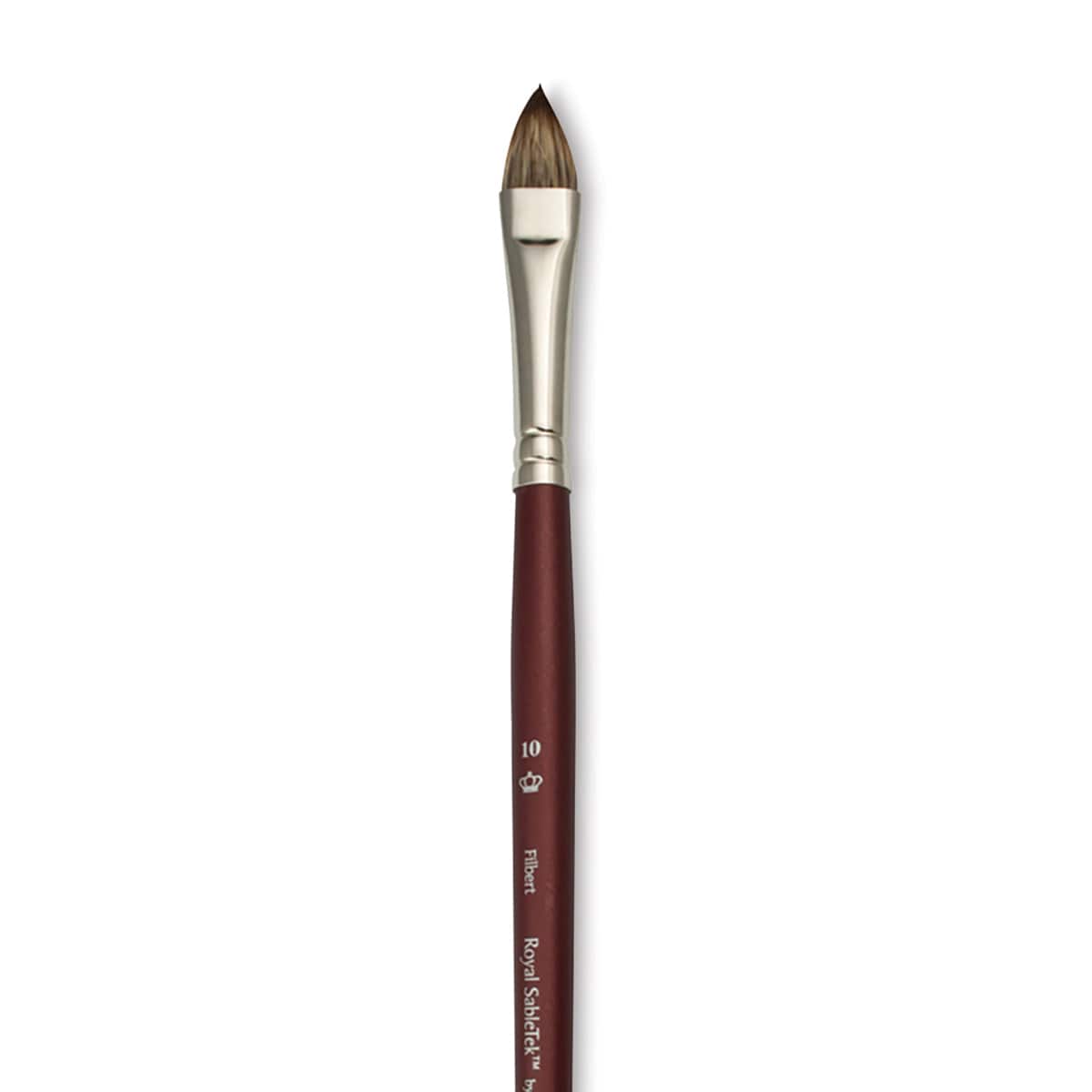 Royal & Langnickel SableTek Brush - Filbert, Short Handle, Size 10