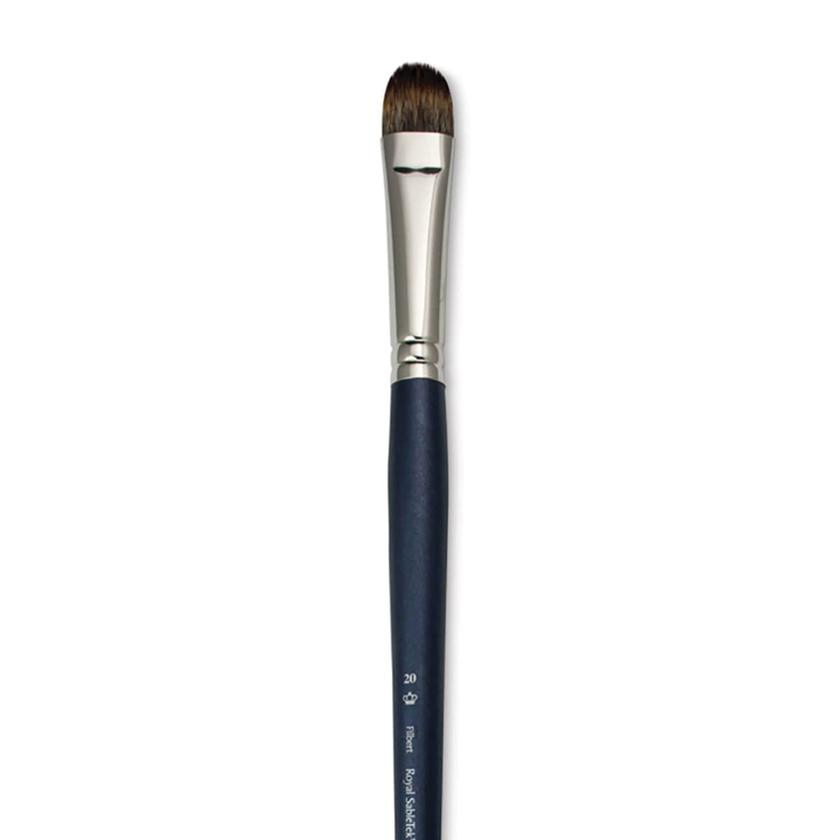 Royal & Langnickel SableTek Brush - Filbert, Long Handle, Size 20