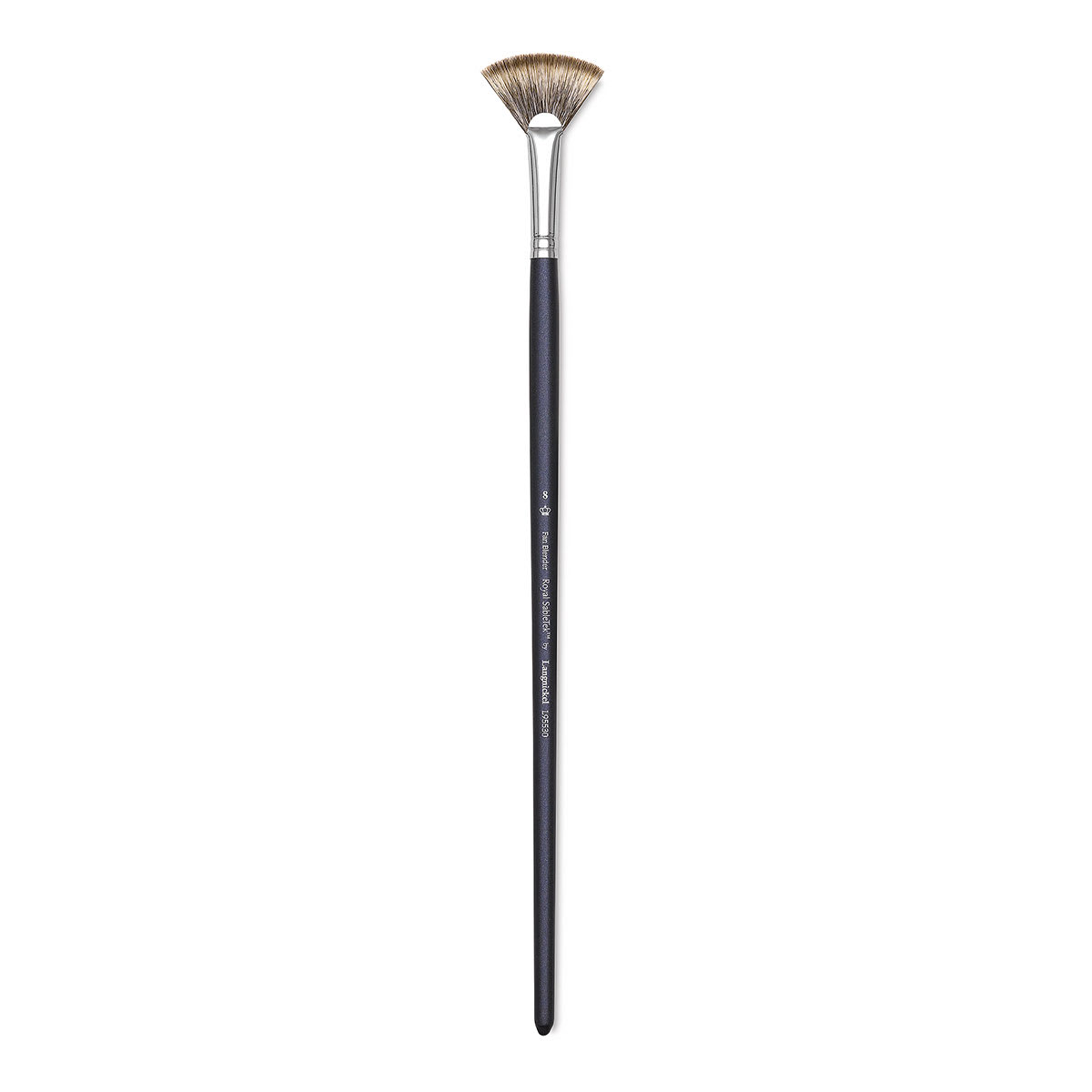 Royal & Langnickel SableTek Brush - Fan Blender, Long Handle, Size 8