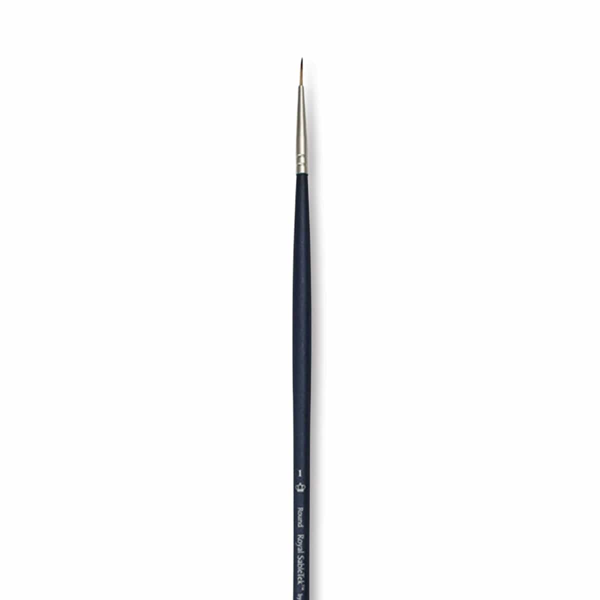 Royal & Langnickel SableTek Brush - Round, Long Handle, Size 1