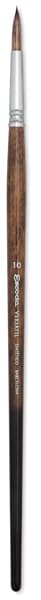 Escoda Versatil Brushes - Long handled Pointed Round brush shown upright