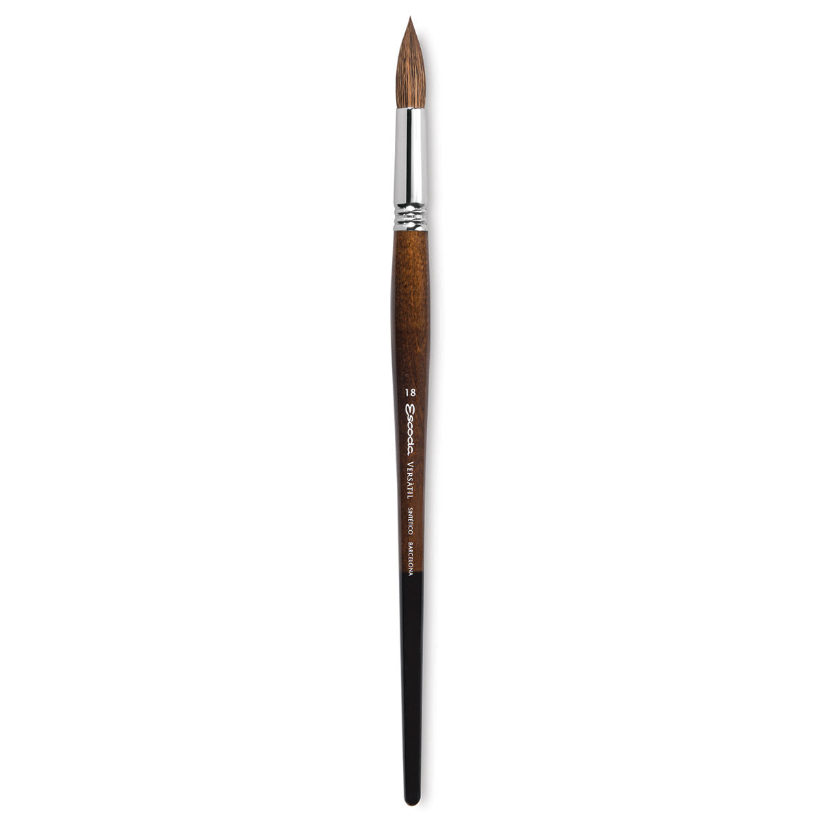 Escoda Versatil Brush - Pointed Round, Size 18, Long Handle