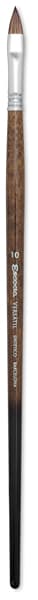 Escoda Versatil Brushes - Long handled Filbert brush shown upright