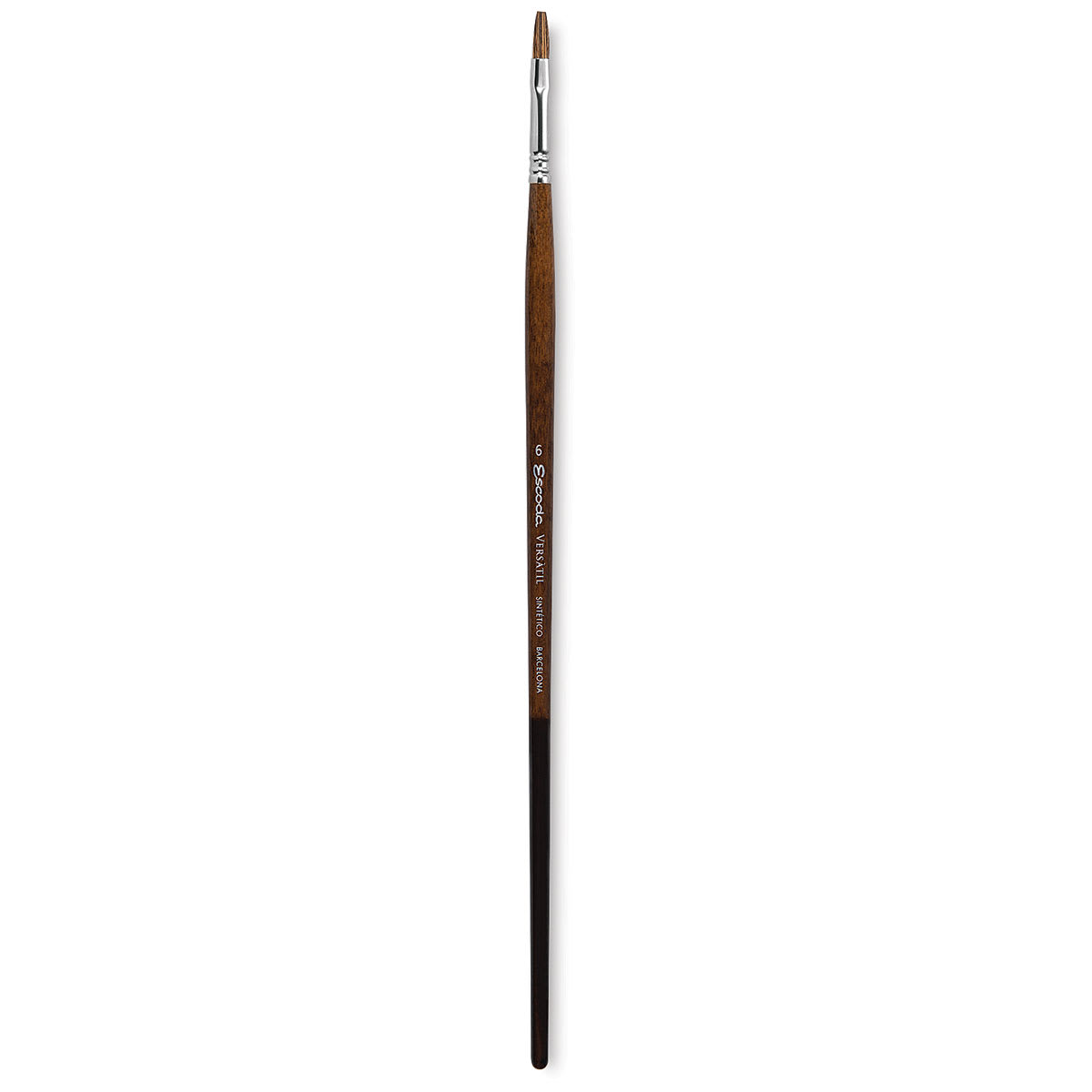 Escoda Versatil Brush - Flat, Size 6, Long Handle