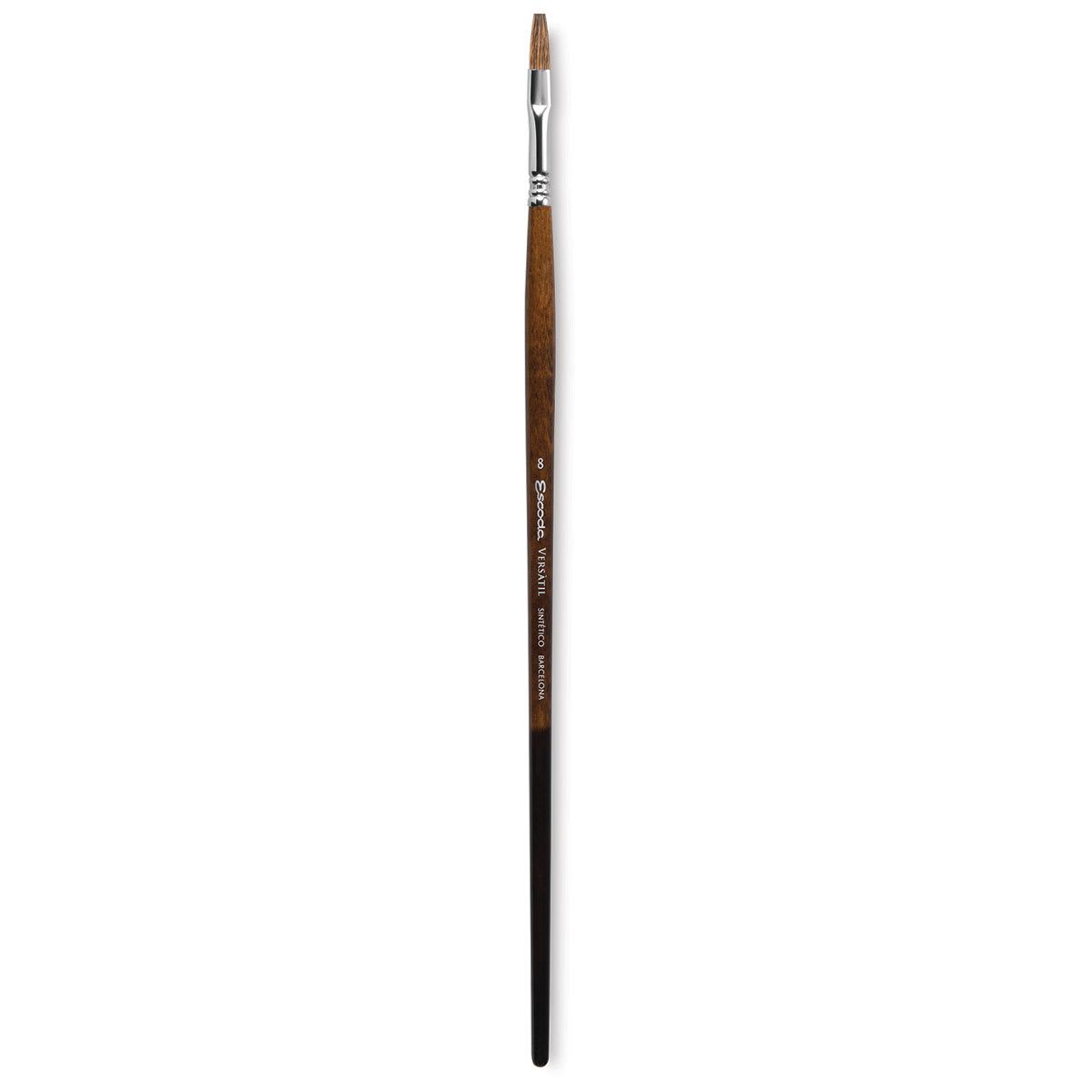 Escoda Versatil Brush - Flat, Size 8, Long Handle