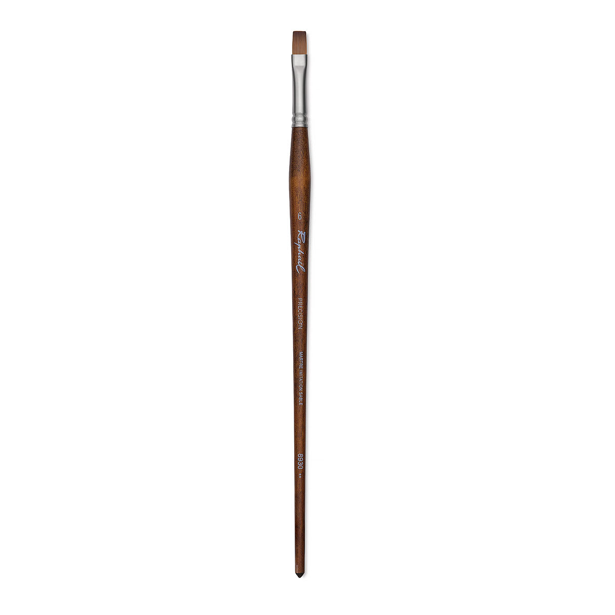 Raphaël Precision Brush - Flat, Size 6, Long Handle