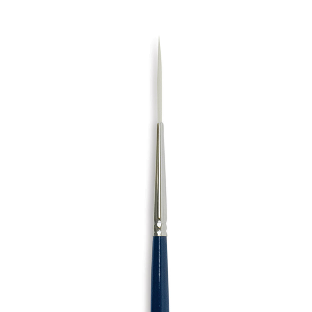 Silver Brush Bristlon Stiff White Synthetic Brush - Script Liner, Size 2, Short Handle (close-up)