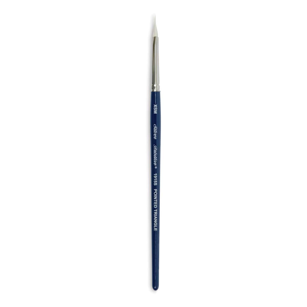 Silver Brush Bristlon Stiff White Synthetic Brush - Triangle, X-Small, Short Handle